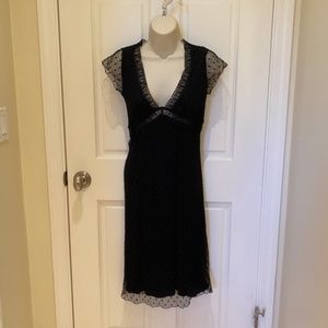 Bisou Bisou Black Dress with Lace